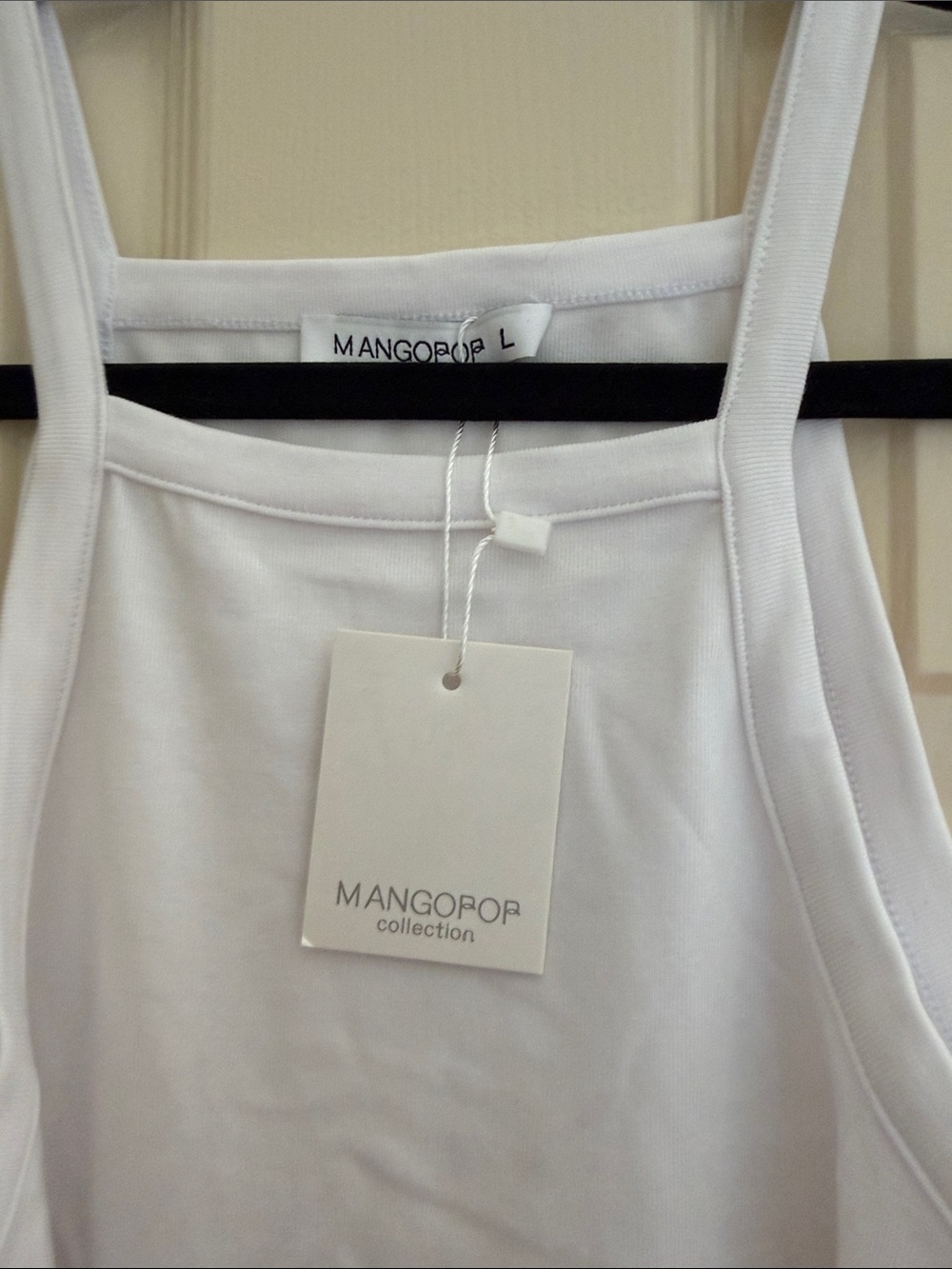 Mango White Ribbed Tank Bodysuit - Picture 6 of 6